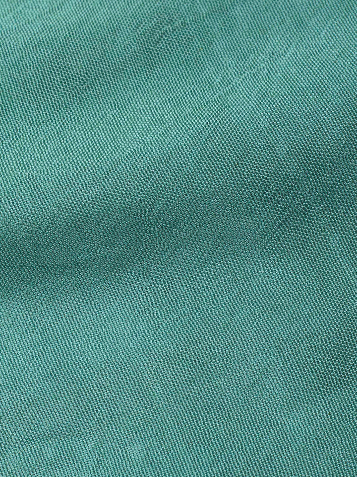 Aqua Green Printed Organza Unstitched Dress Material
