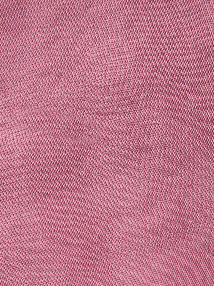 Pink Printed Organza Unstitched Dress Material