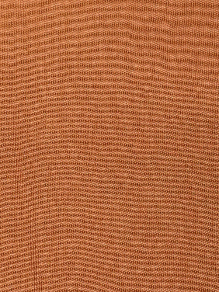 Orange Printed Tissue Unstitched Dress Material