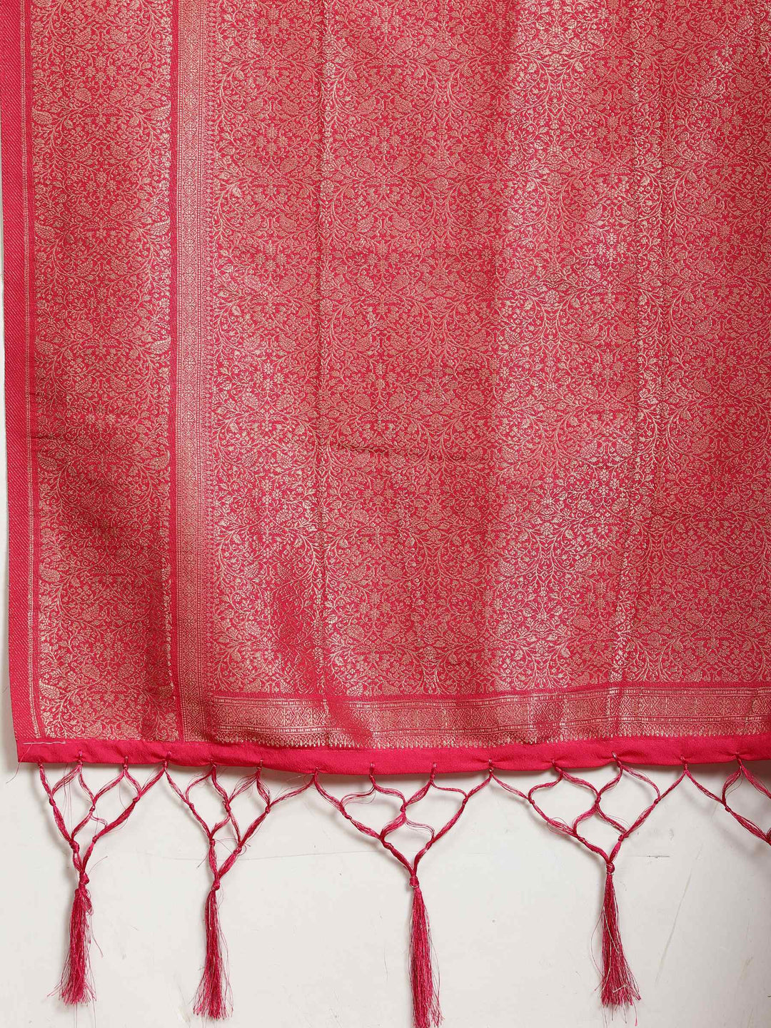 Polka Dot Woven Booti Crepe Saree
