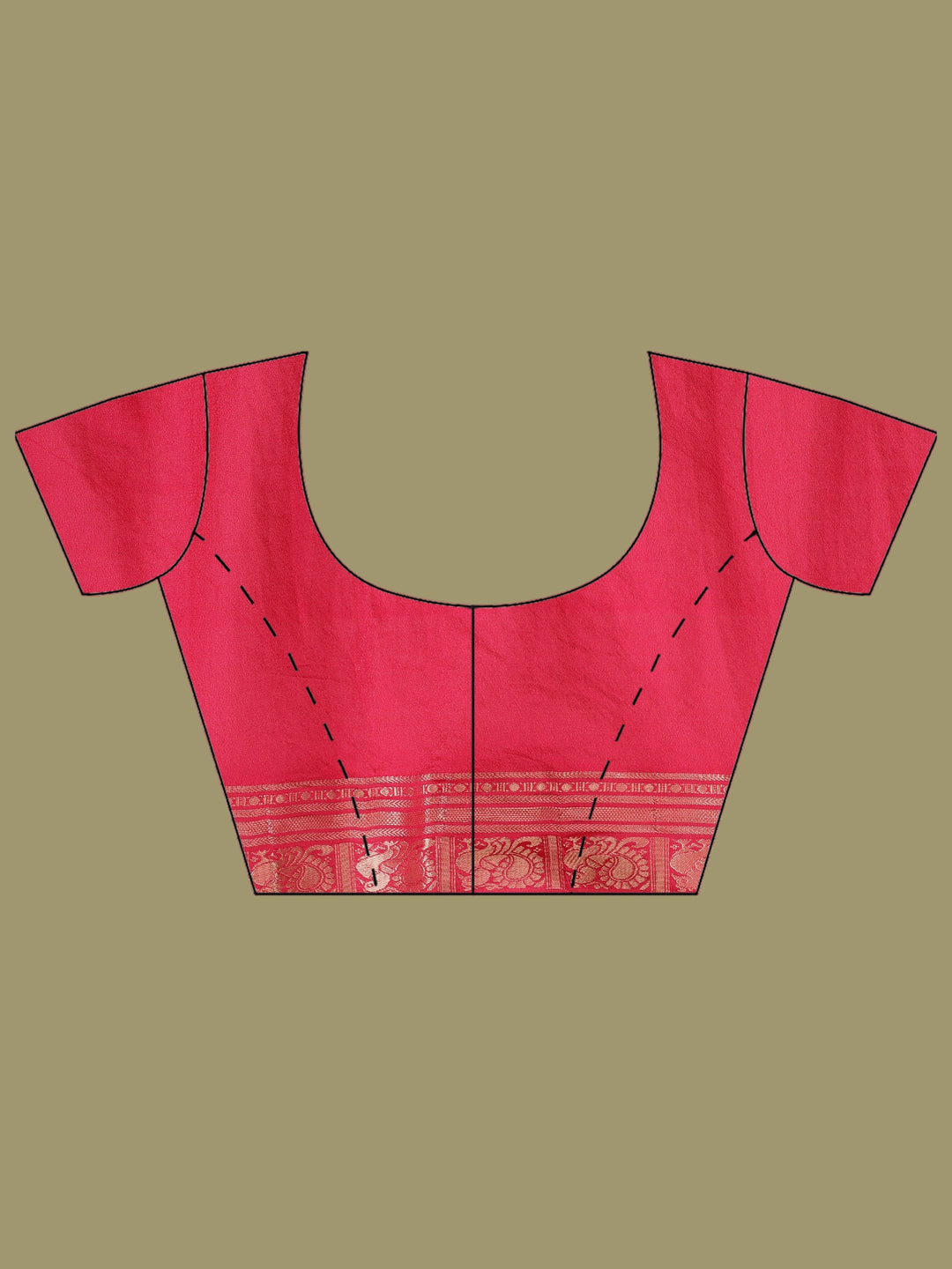 Polka Dot Woven Booti Crepe Saree
