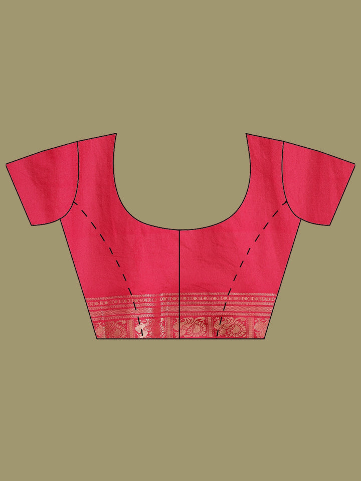 Polka Dot Woven Booti Crepe Saree