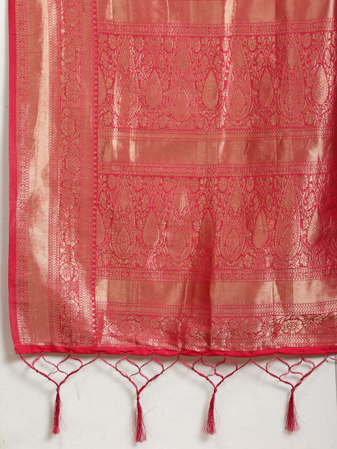 Zari Booti Woven  Crepe Saree