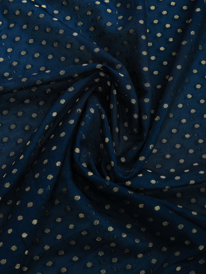 Zari Booti Woven  Crepe Saree