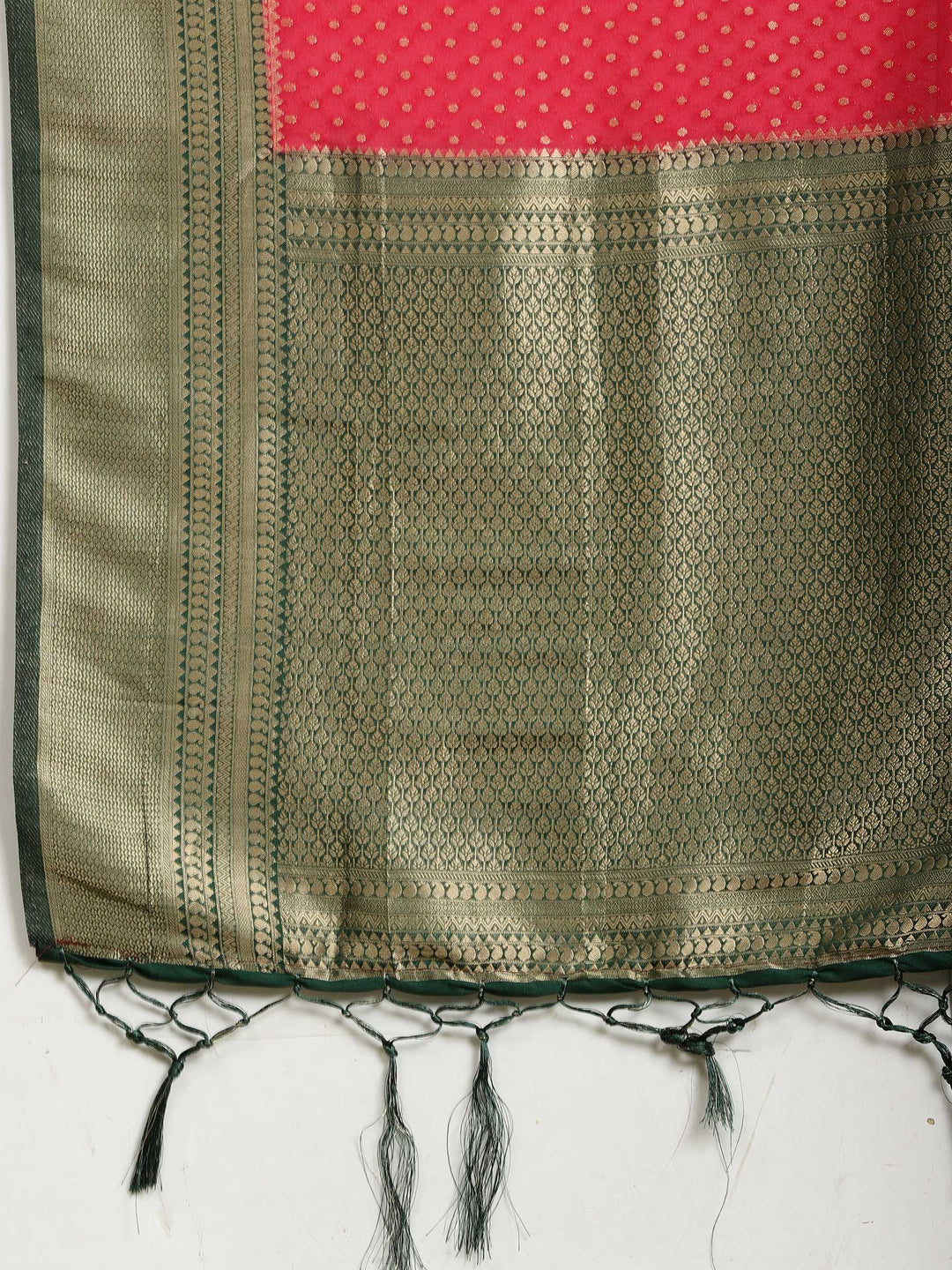 Zari Booti Woven  Crepe Saree