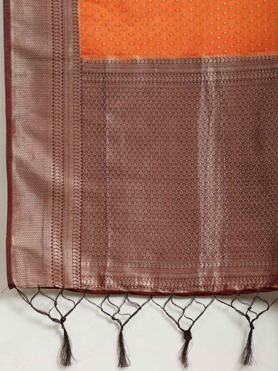 Zari Booti Woven  Crepe Saree