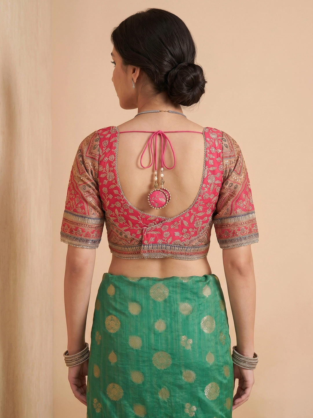 Green Art Silk Printed Sarees
