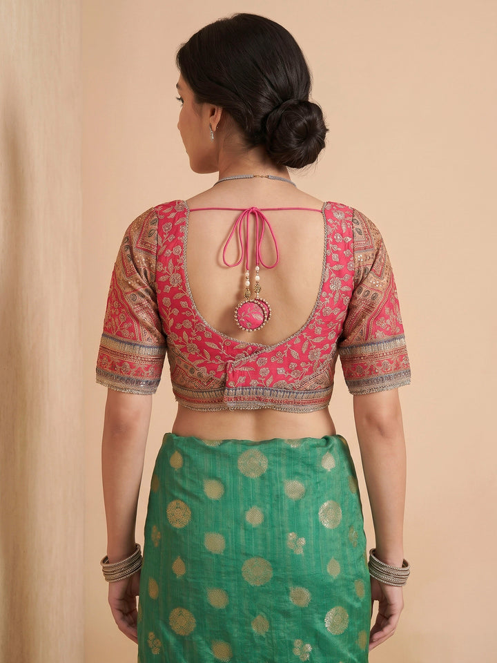 Green Art Silk Printed Sarees