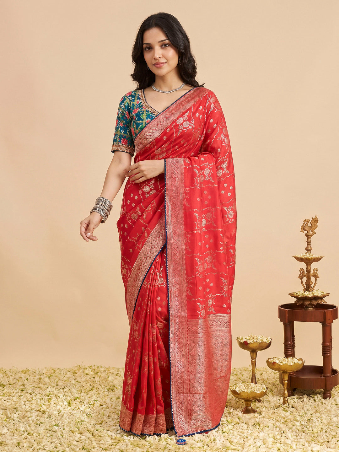 Rani Art Silk Printed Sarees
