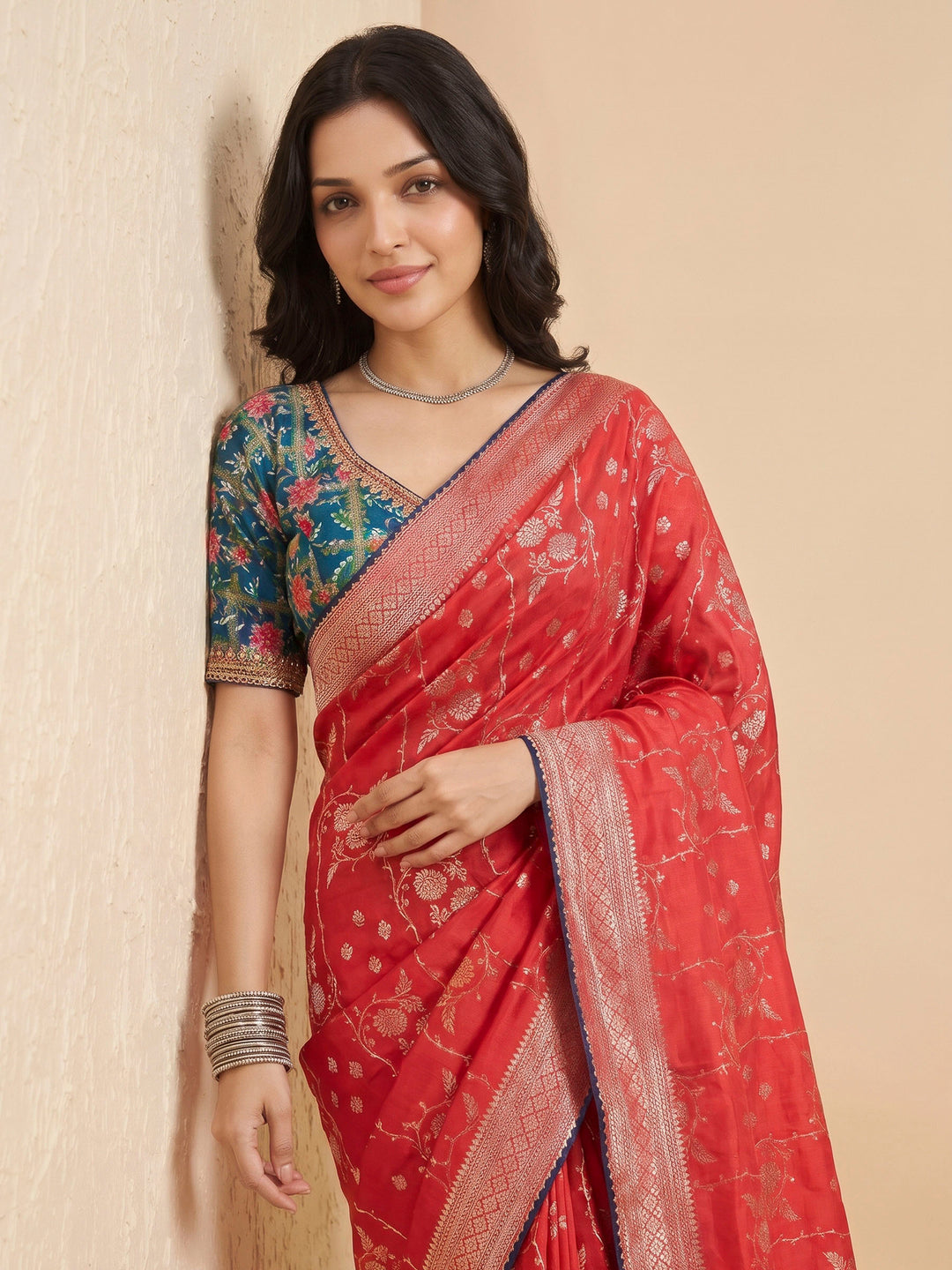 Rani Art Silk Printed Sarees