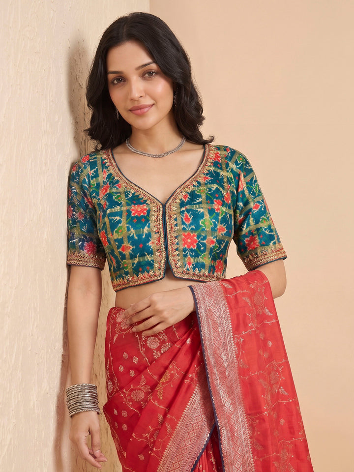 Rani Art Silk Printed Sarees