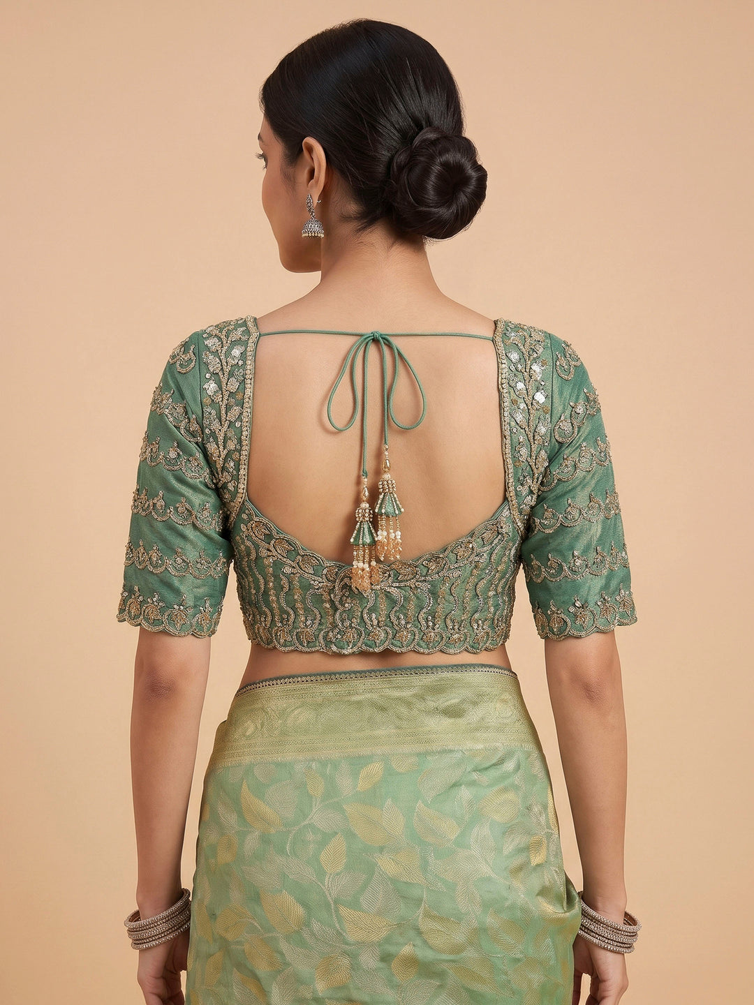 Sea Green Art Silk Printed Sarees