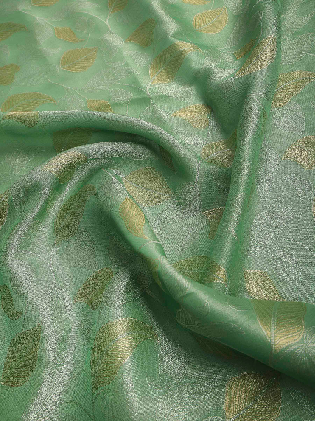 Sea Green Art Silk Printed Sarees