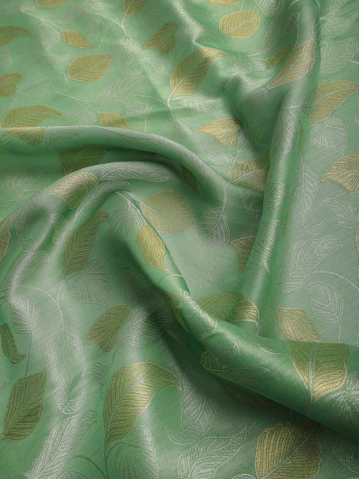 Sea Green Art Silk Printed Sarees