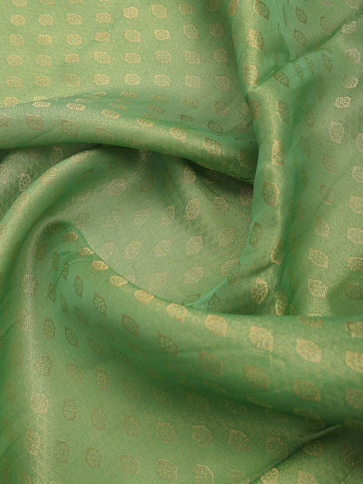 Sea Green Art Silk Printed Sarees