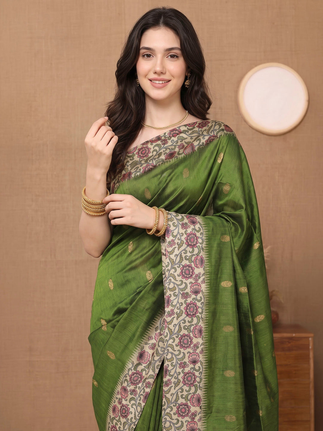 Assorted Art Silk Printed Saree