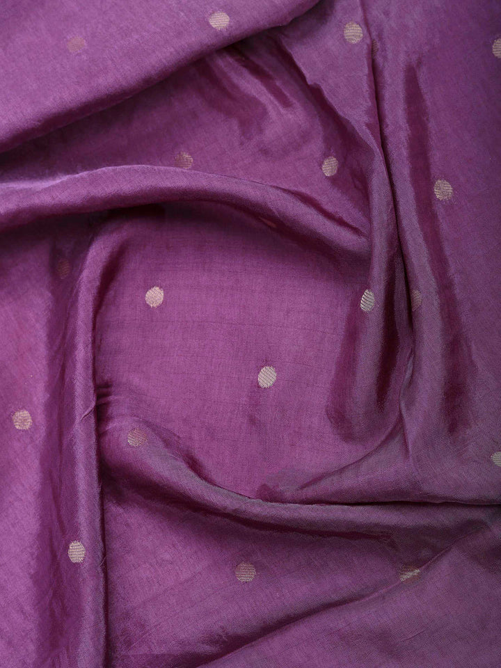 Lavendar Art Silk Printed Saree