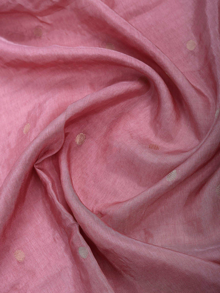 Pink Art Silk Printed Saree