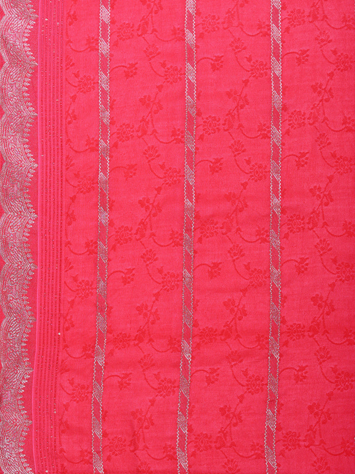 Rani Embroidered Art Silk Round Neck Suit Set