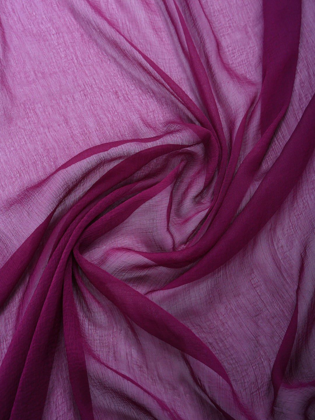 Purple Printed Crepe Round Neck Kurta &amp; Palazo With Crepe Dupatta