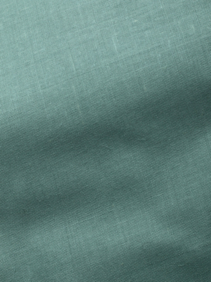 Aqua Green Embroidered Cotton Blend Unstitched Suit &amp; Pant With Cotton Dupatta