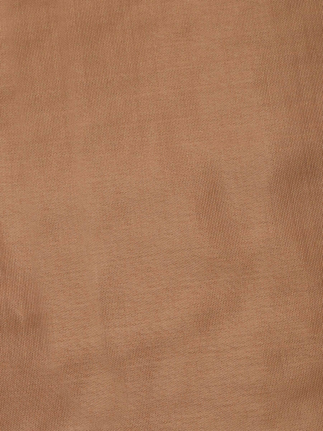 Brown Embroidered Chanderi Unstitched Suit &amp; Pant With Chanderi Dupatta