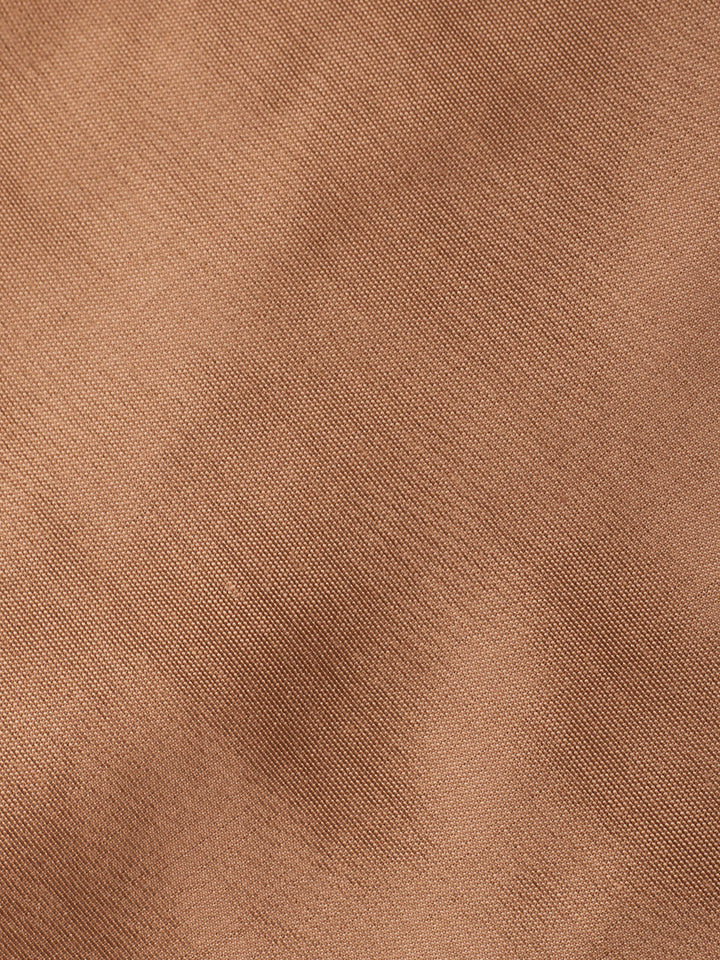Brown Embroidery Chanderi Unstitched Dress Material