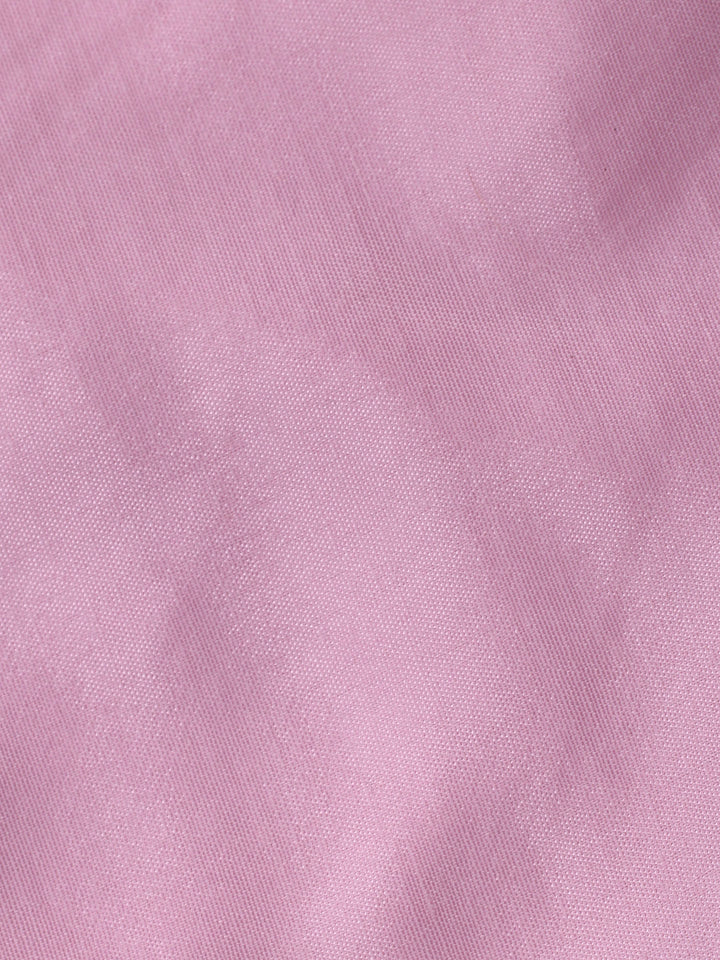 Pink Embroidered Cotton Blend Unstitched Suit &amp; Pant With Cotton Dupatta