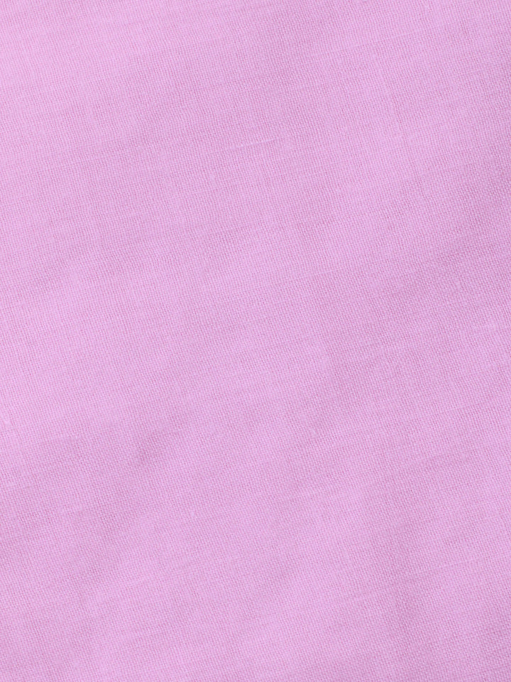Mauve Printed Cotton Blend Unstitched Suit &amp; Pant With Cotton Dupatta