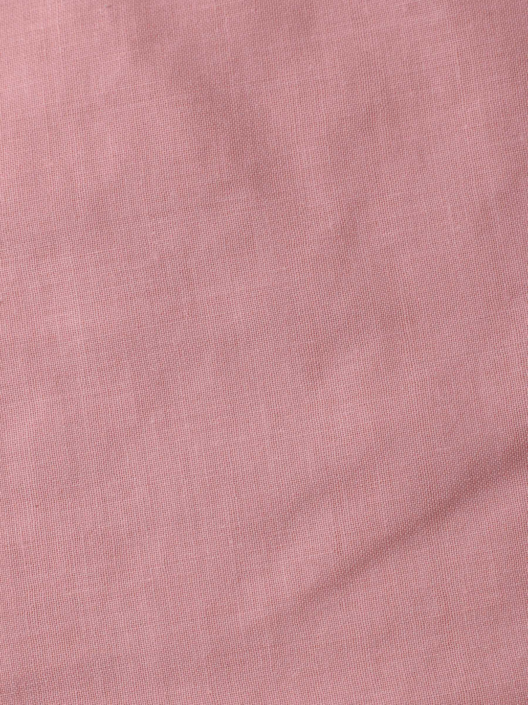 Peach Printed Cotton Blend Unstitched Suit &amp; Pant With Cotton Dupatta