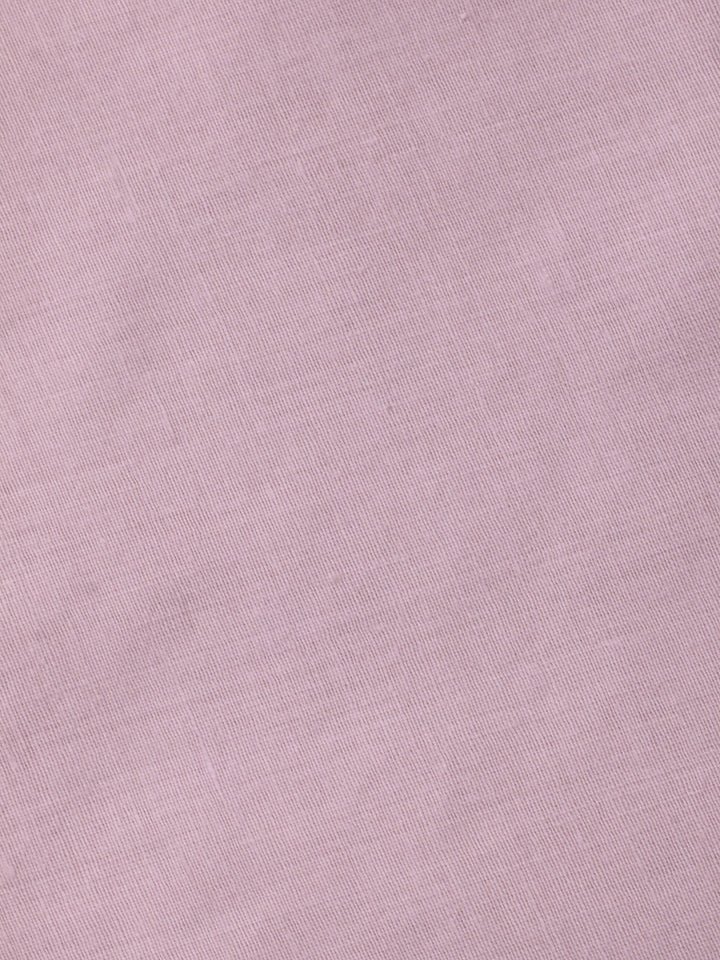 Peach Printed Cotton Blend Unstitched Dress Material
