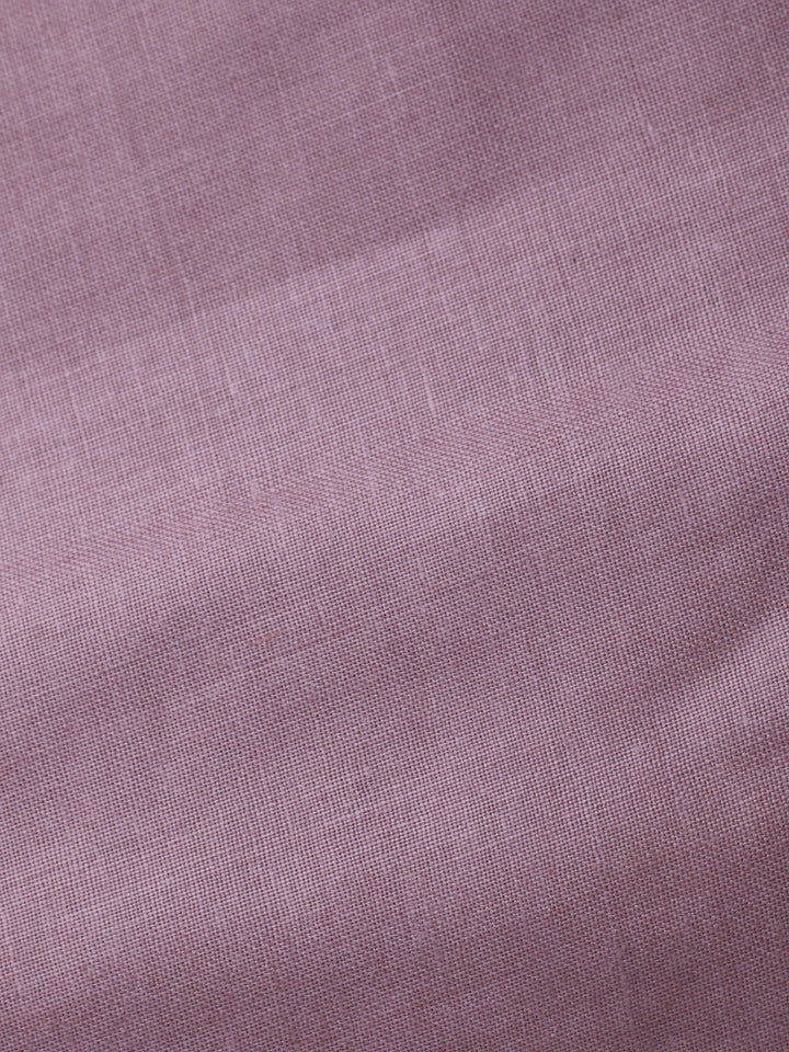Dusty Pink Embroidered Cotton Blend Unstitched Suit &amp; Pant With Cotton Dupatta