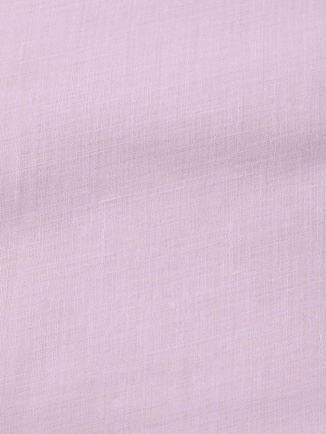 Peach Embroidered Cotton Blend Unstitched Suit &amp; Pant With Cotton Dupatta