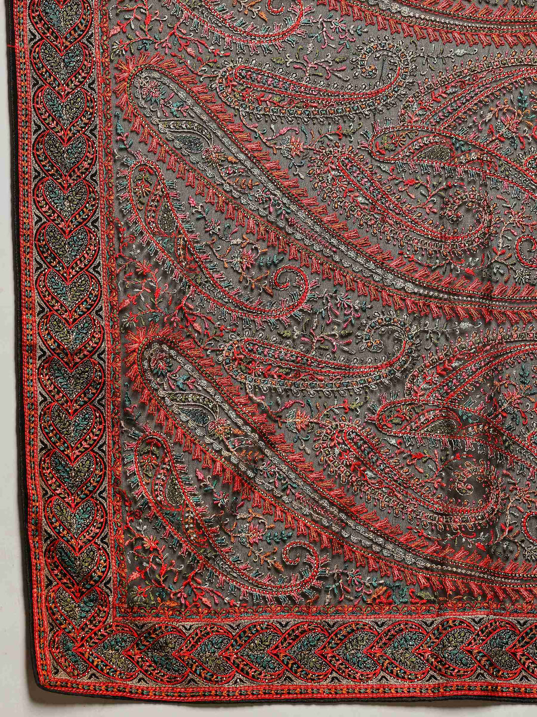 Black Embroidered Georgette Saree