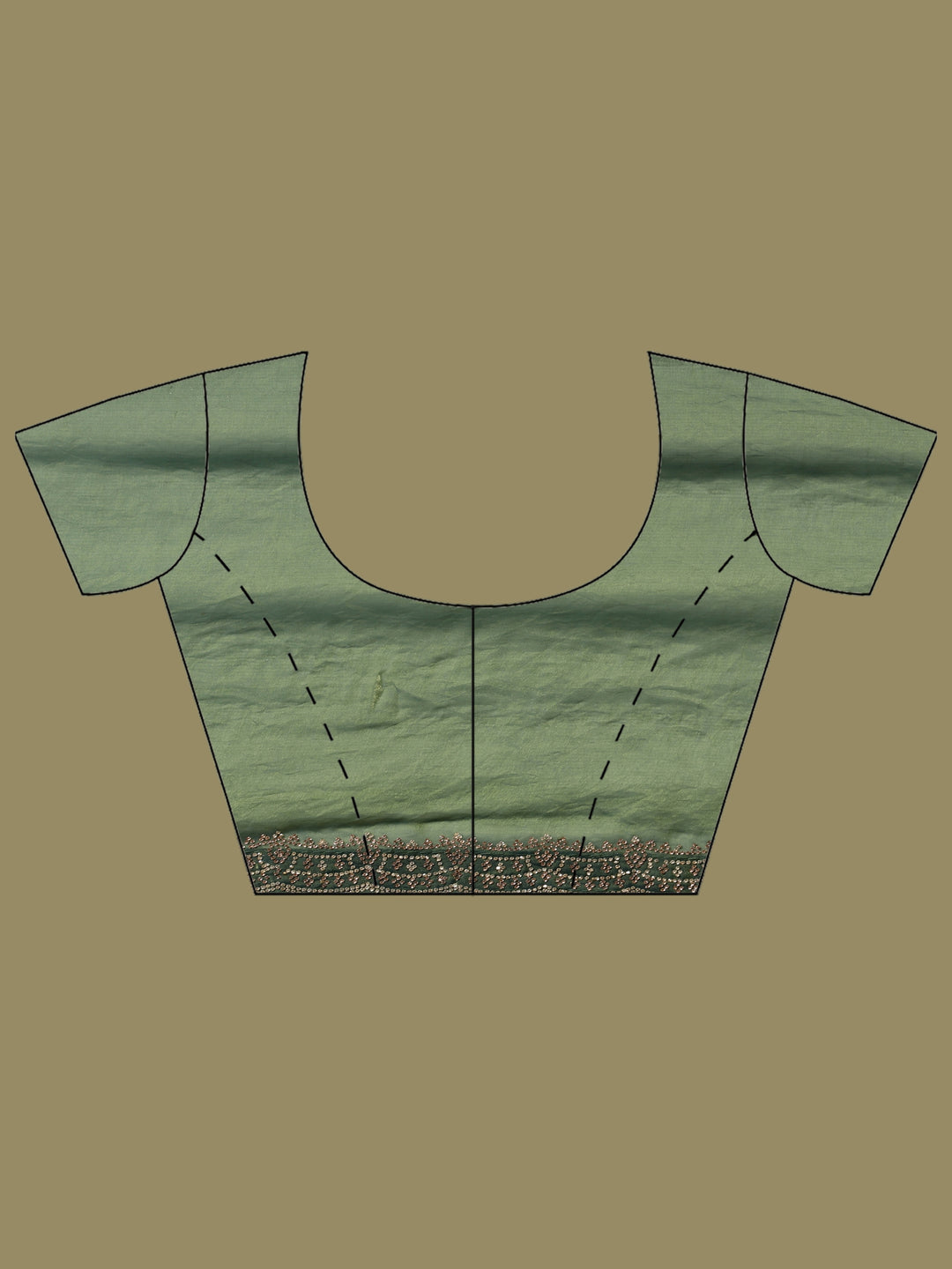 Green Embroidered Organza Saree