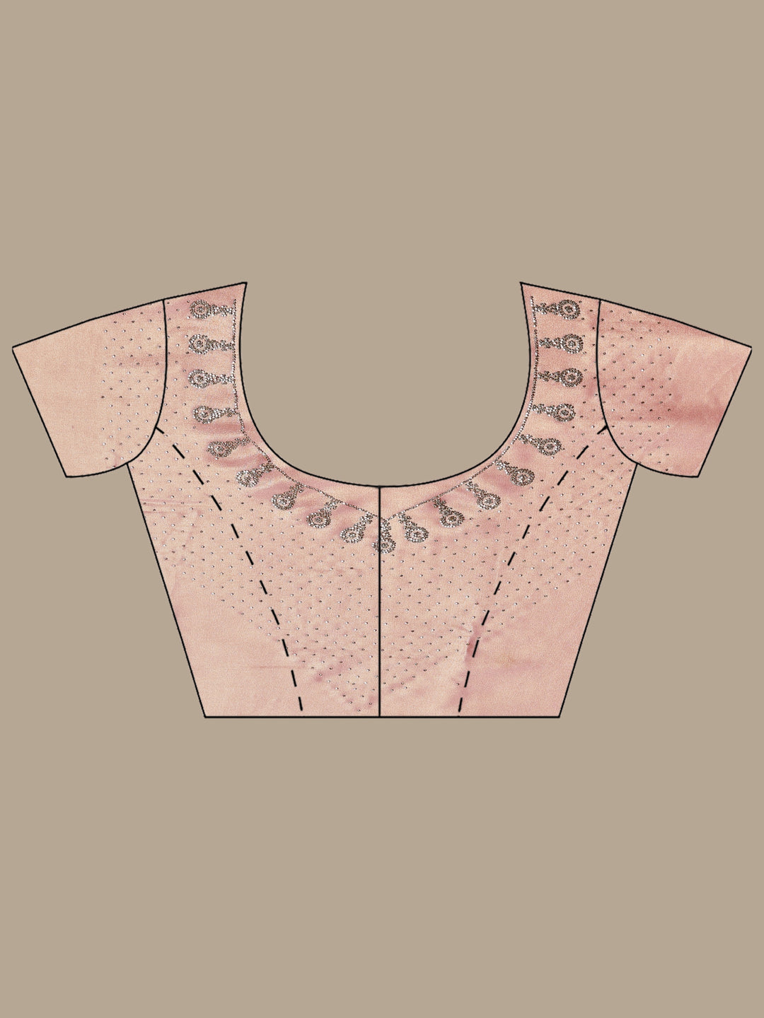 Pink Embroidered Tissue Saree