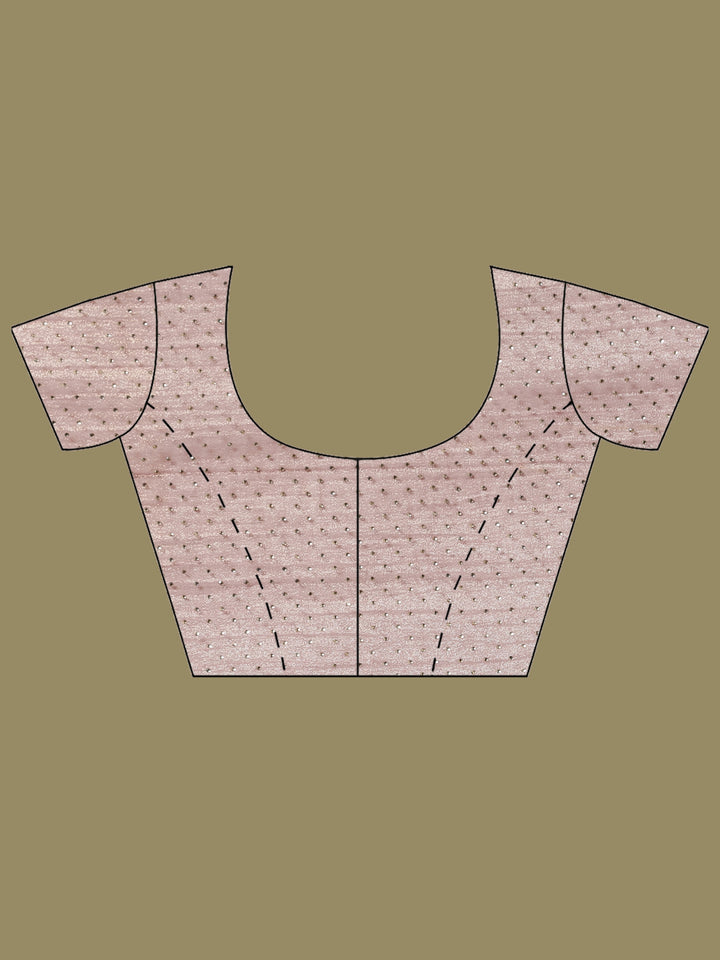 Mauve Embroidered Tissue Saree
