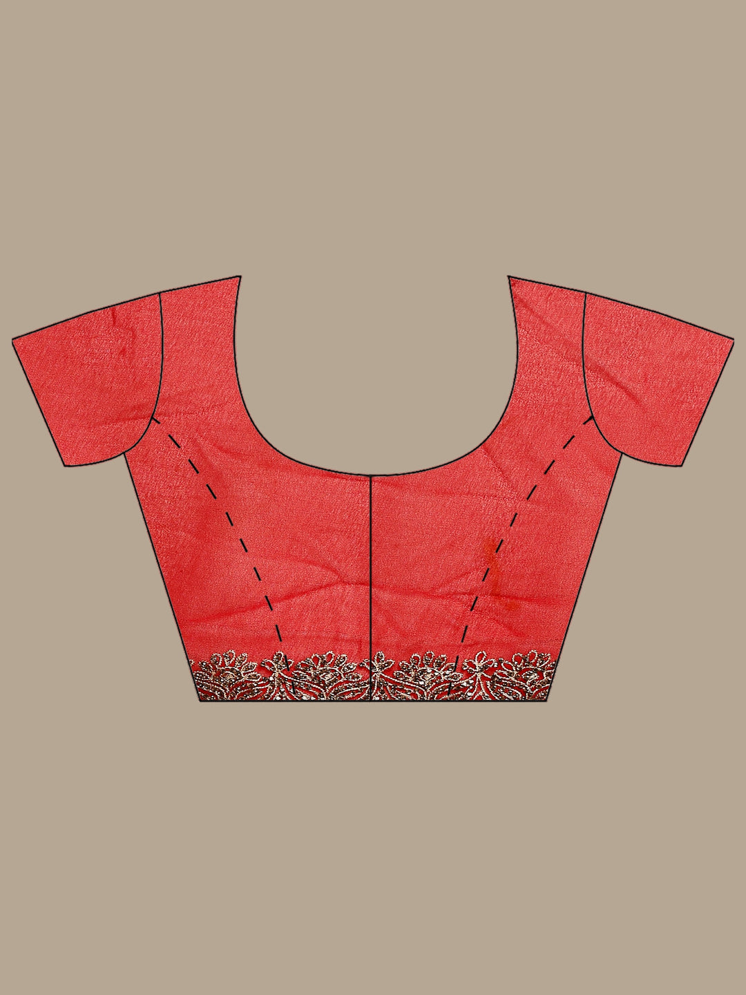 Red Embroidered Georgette Saree