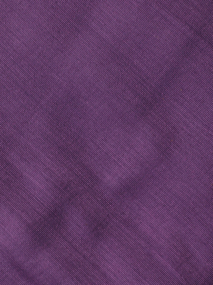 Mauve Embroidered Tissue Unstitched Suit &amp; Pant With Chiffon Dupatta
