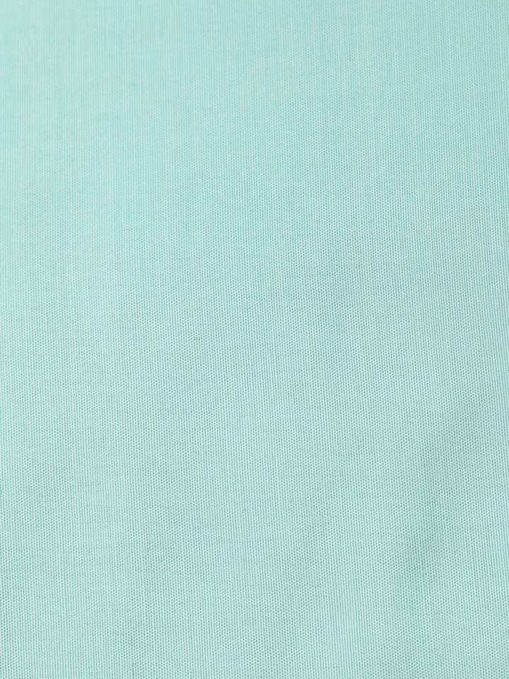 Sea Green Embroidered Organza Unstitched Suit &amp; Pant With Organza Dupatta