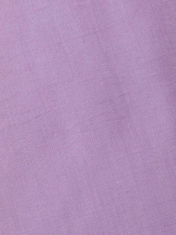 Mauve Embroidered Tissue Unstitched Suit &amp; Pant With Chiffon Dupatta