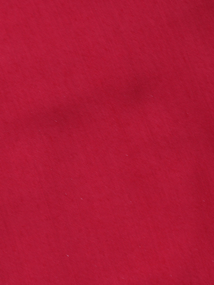 Maroon Embellished Chiffon Unstitched Suit &amp; Pant With Chiffon Dupatta