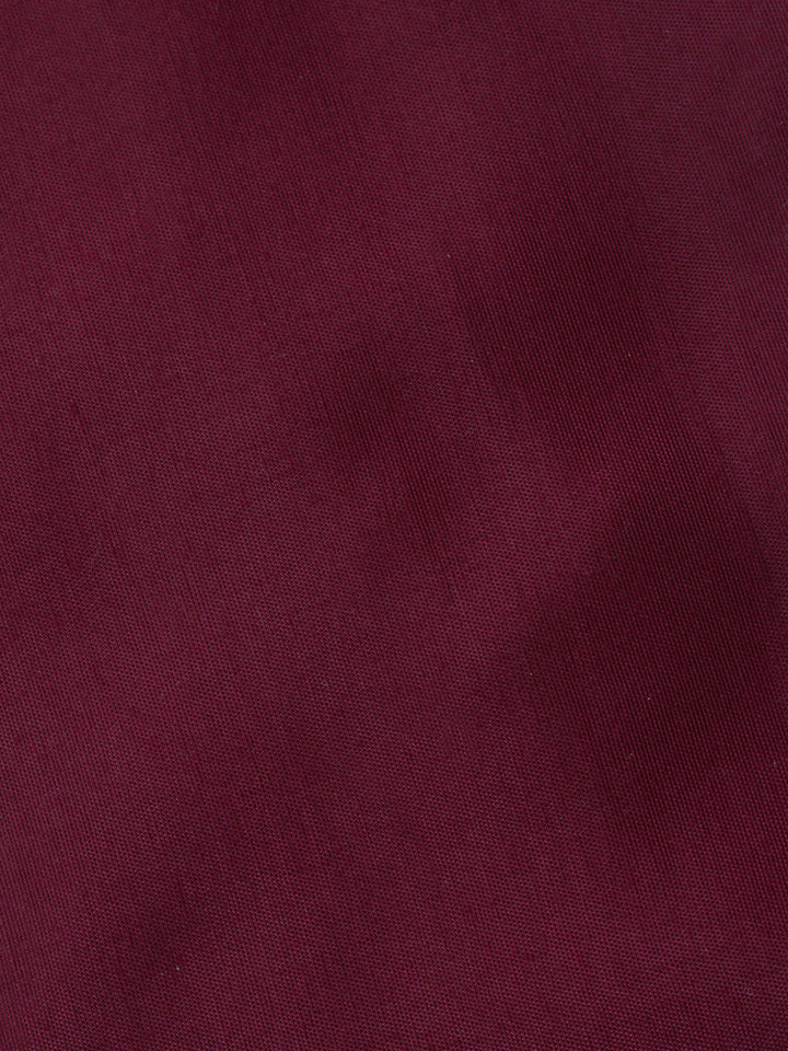 Wine Embellished Chiffon Unstitched Suit &amp; Pant With Chiffon Dupatta