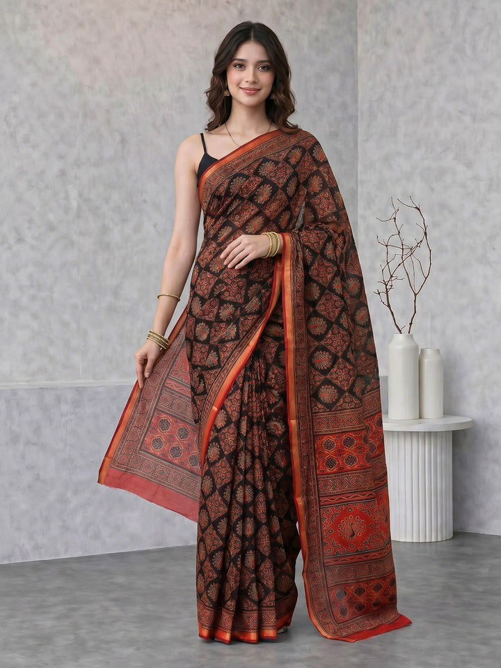 Printed Art Silk Saree
