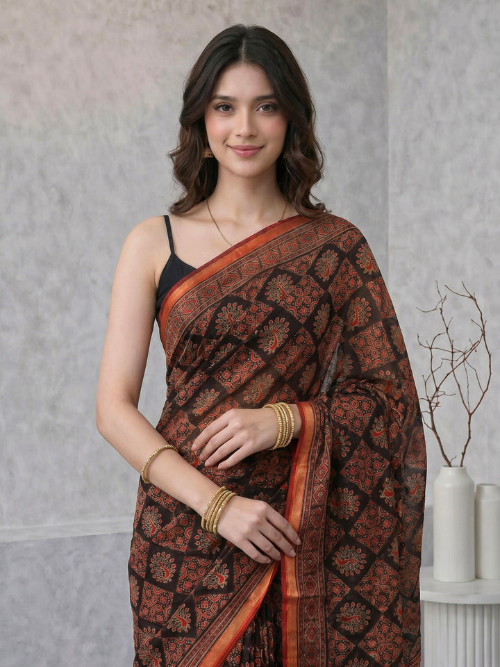 Printed Art Silk Saree