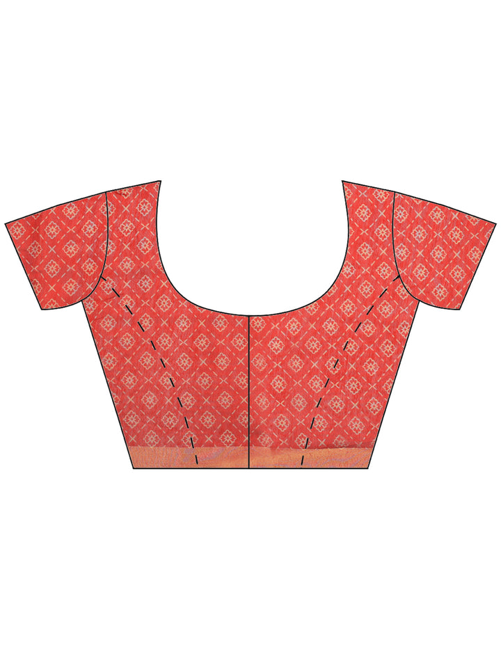 Zari Booti Woven  Crepe Saree