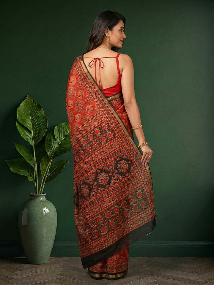 Printed Art Silk Saree