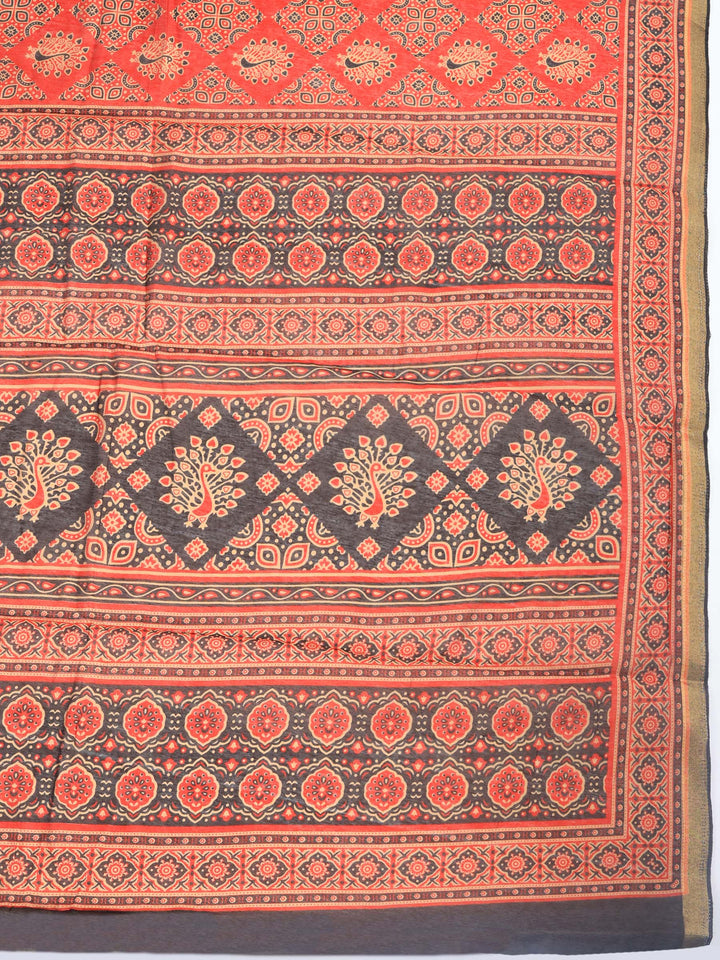 Printed Art Silk Saree