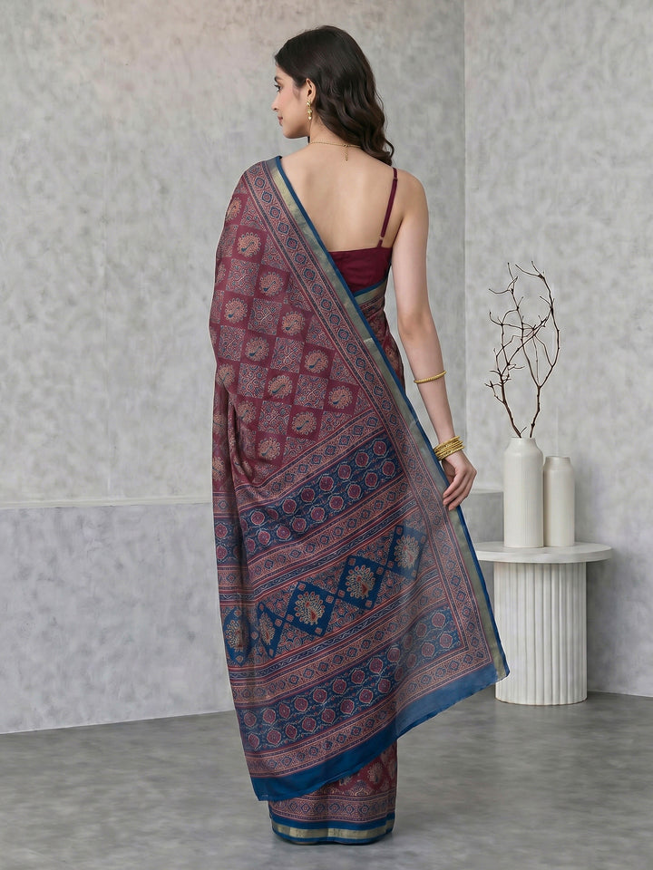 Printed Art Silk Saree