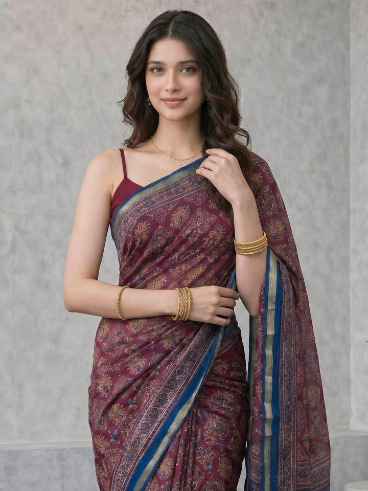 Printed Art Silk Saree